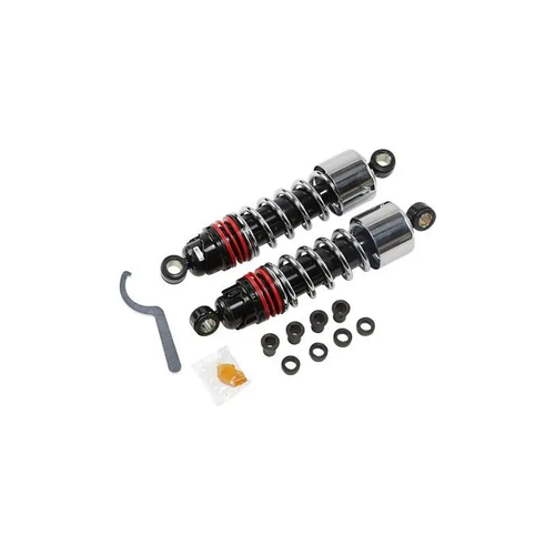 Burly B28-1206 Chrome 11.5" Slammer Plus Lowering Shocks Harley XL 04-Up