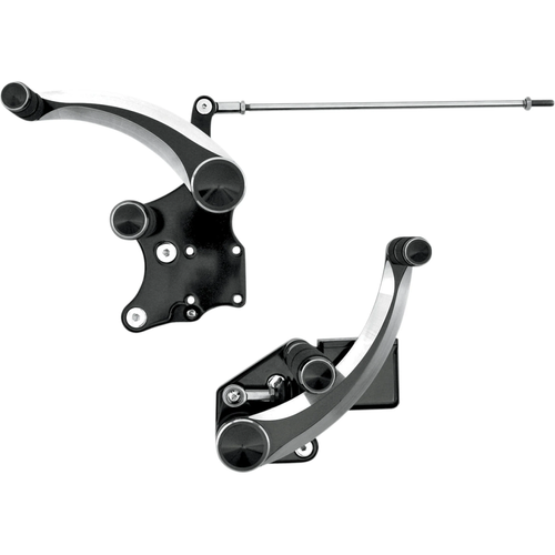 Accutronix FC106-SIN Forward Controls with Master Cylinder Forward Control - Diamond - Black - '00 FXST