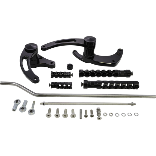 Accutronix FC102-SSAKB Muzzle Brake Forward Controls Forward Control - Black - Slotted
