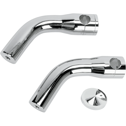 Accutronix HRP1356-C Elite Custom Billet Aluminum Risers Risers - Pullback - 6" - Chrome
