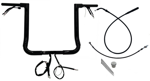 Fat Baggers 649016-B 16" EZ Install Wired Handlebars 1-1/2″ Flat Top  24 FLTR Road Glide & 23 -24 CVO Roadgldie FLTRXSE FBI