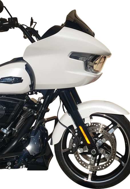 Wind Vest 57-1040 10.5" gun Dark Smoke Flip Windshield Road Glide 24-25
