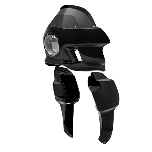 Saddlemen SRT Upper & Lower Fairing kit 18-24 M8 2018-2024 Softail FXBB Street Bob, FXST Softail Std, and FXLR Low Rider
