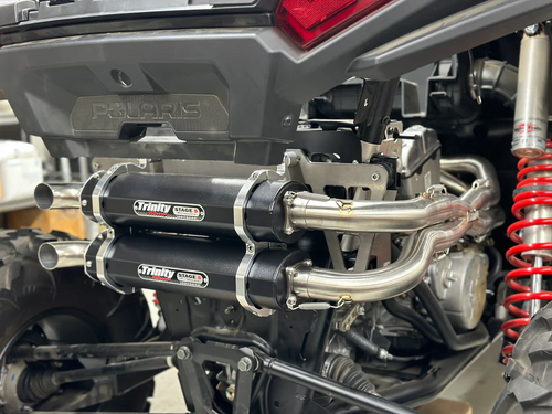 Trinity Racing TR-4190D-BK Stage 5 Full Exhaust System RZR XP 1000 24-25