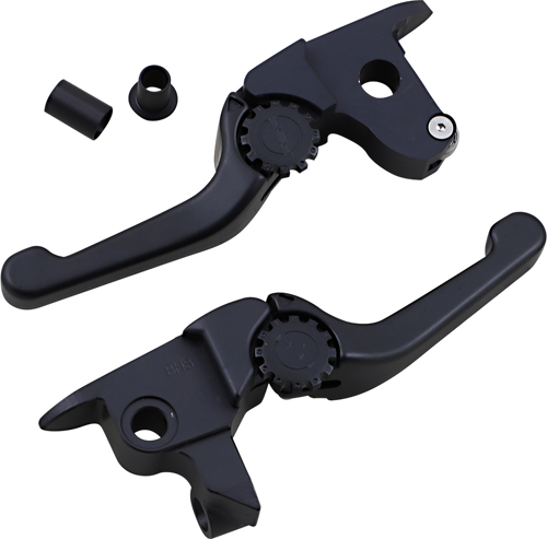 Black Adjustable shorty Brake & Clutch levers V-rod Vrod 06-17