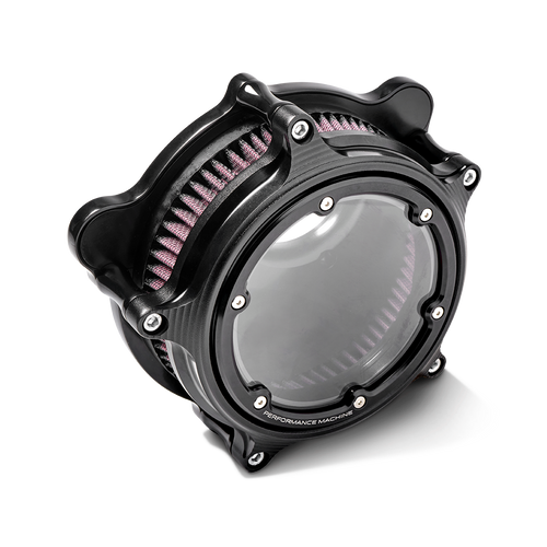 Performance Machine PM 0206-2156-SMB Vision Clear & Black Ops AIr cleaner kit M8 17-24
