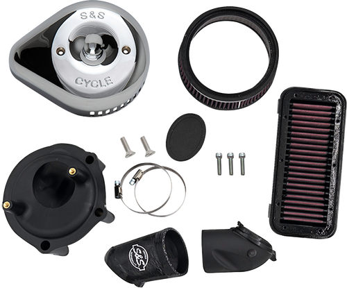 S&S CYCLE 170-0827 Stealth Air Cleaner Kit with Cover - Chrome Indian