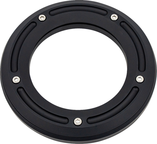 TRASK TM-0040MBK Matte Black w Clear Window Assault Derby Cover Twin Cam TC 99-17
