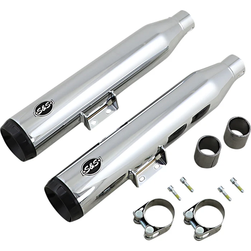 S&S 550-0757B Grand National 50 State Slip-On Mufflers - Chrome