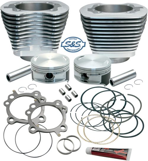 S&S CYCLE 910-0199 Replacement Cylinder & Piston for S&S 106" Stroker Kit - Silver