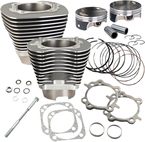 S&S CYCLE 910-0474 Big Bore Cylinder Kit - Stone Gray Twin Cam