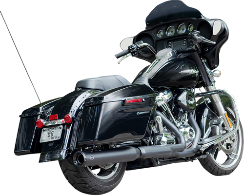 S&S CYCLE 550-1139 2-into-1 Swindler Exhaust Conversion Kit - 4" Black M8 Touring