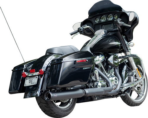 S&S CYCLE 550-1139 2-into-1 Swindler Exhaust Conversion Kit - 4" Black M8 Touring