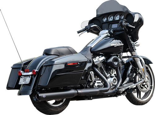 S&S CYCLE 550-1141 2-into-1 Swindler Exhaust Conversion Kit - 4-1/2" Black M8 Touring