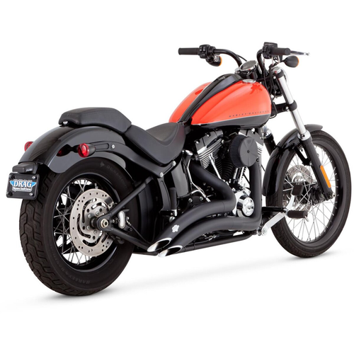 Vance 46079 Black Big Radius Exhaust 86-09 Softail