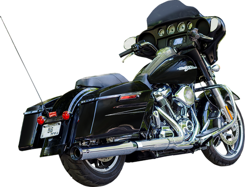 S&S CYCLE 550-1140 2-into-1 Swindler Exhaust Conversion Kit - 4" Chrome M8 Touring