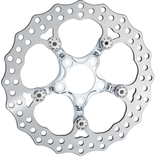 Arlen Ness 300-112 Spider Rotor 12-9/32" - chrome - front