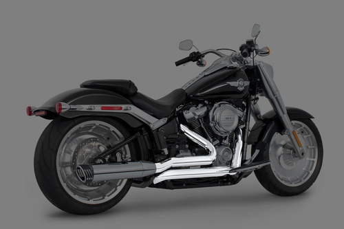 Freedom HD00980 ChromeTuck & Under True Dual Header M8 Softail 18-25 Narrow tire only Will not work with FAT BOY & BREAKOUT 2018 to Present