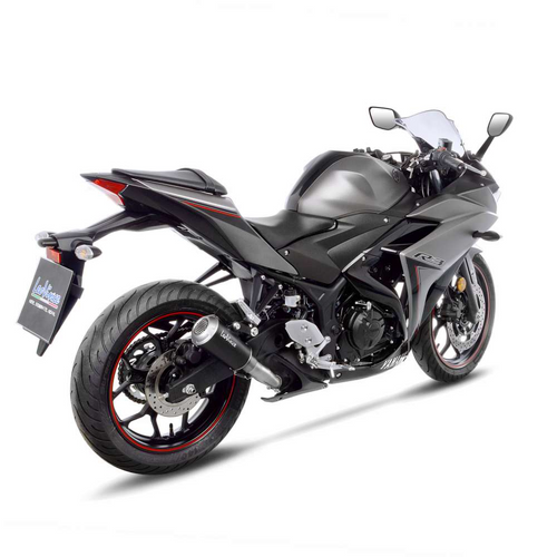 Leovince 15212BU LV-10 Slip-on Exhaust?? ??Black Yamaha R3 MT-03 22-25 yzf-r3