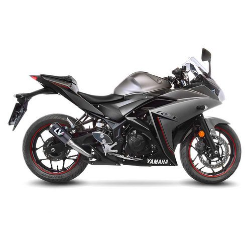 Leovince 15212CU Lv-10 Carbon CF Slip-On Exhaust Yzf-R3 R3 Mt-03 15-23