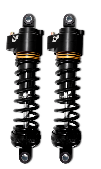 Progressive 944 QPS Black 12.5" Ultra-Low Shocks Harley Davidson Fl Touring Street Road Ultra Electra Glide