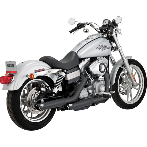 Vance & Hines 46838 3" Twin Slash Slip-On Mufflers - Black