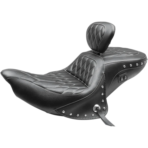 Mustang 79664WT Heated One-Piece Touring Seat Heated Seat - Driver's Backrest - Roadmaster '14-'24