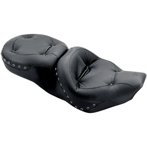 Mustang 75577 One-Piece 2-Up Ultra Touring Seat - Regal Wide Studded Seat - '97-'07