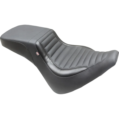 Mustang 76006 Squareback 2-Up Seat - Black - Tuck-n-Roll - Breakout '18-'21