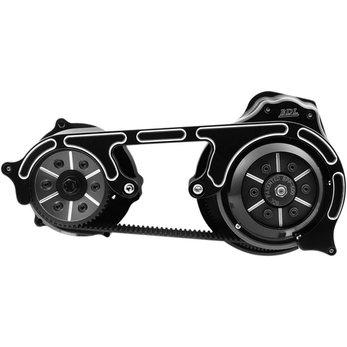 Belt Drives TC2PS-2-B Open Belt Drive Kit with 2-Piece Motor Plate 2" Drive Belt - Black