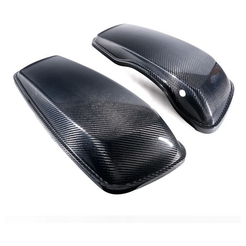 Hoffman HDCF6012 Carbon Fiber Saddlebag Lids Harley Touring FL 14-25