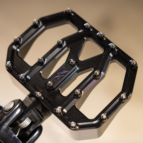 Thrashin Black Aggressor Mini Floorboards All Harley TSC-2031-1-D