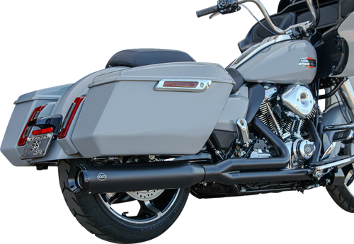 S&S 550-1167 Race 2:1 Black GNX Exhaust System 17-25 FL