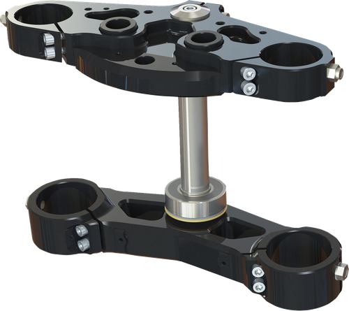 Hawg Halters Black 62mm Triple Tree Kit CVO Road & Street Glide 23-25 62L24-AX21