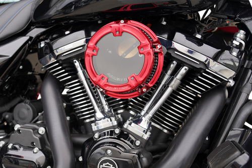 Arlen Ness Method Red Air Cleaner Filter kit 24-25 FL Glides & Softail 600-241