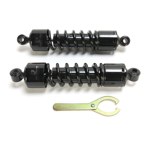 Progressive 412-4048B Heavy Duty Black 412 Series 12.5" American-Tuned Gas Shocks 1991-2017 Harley-Davidson Dyna Motorcycles