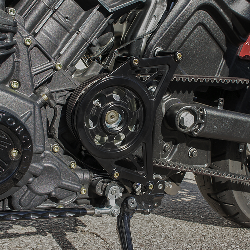 Joker Machine 30-800-1 Black Billet Pulley Cover Indian Scout