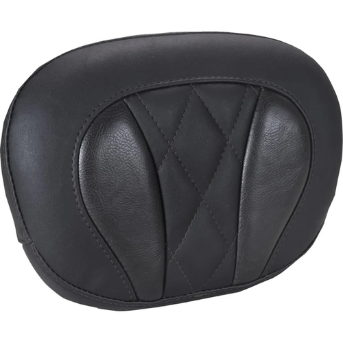 Mustang 88450 Deluxe Sissy Bar Pad diamond - black stitch - flt/flh '23-'25