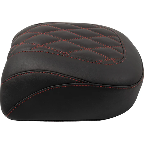 Mustang 88511DC Wide Tripper Passenger Seat Wide Tripper Seat Passenger Dark Cherry Stitching FLT FLH 23-25