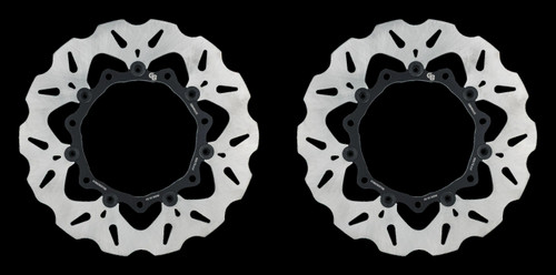 Gbrakes GBD9012X Pair 2qty 11.8" Front Wave Brake Rotor set FL Touring