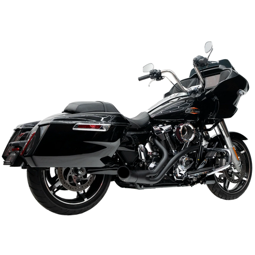 Trask TM-5760BK Black 2:1 Up Yours Exhaust 17-23 m8 FL Touring