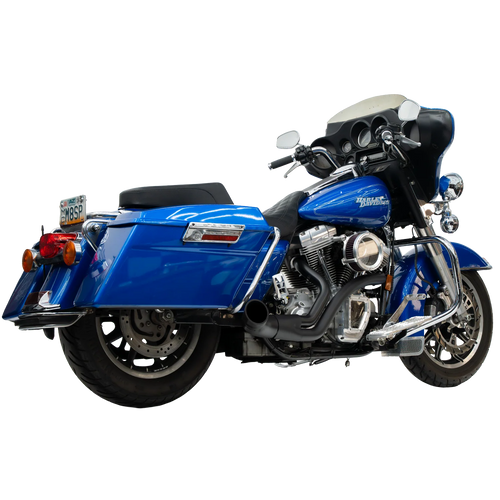 Trask TM-5740BK Black 2:1 Up Yours Exhaust 97-16 FL Touring glide