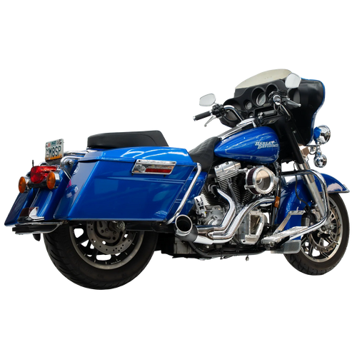 Trask TM-5740CH Chrome 2:1 Up Yours Exhaust 97-16 FL Touring Road & street & Ultra glide