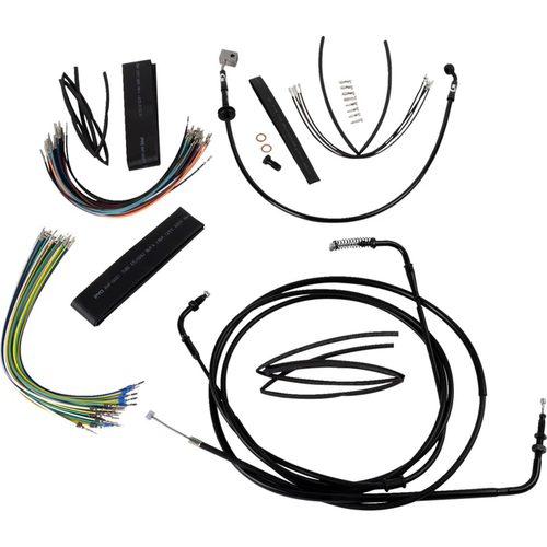 Burly B30-1307 Extended Cable Kit 12" ape hanger rebel