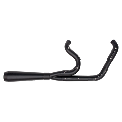Trask TM-5053BKBK Black Assault 2:1 exhaust Softail w bags 18-24