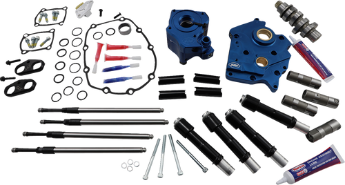 S&S CYCLE 310-1007C Cam Chest Kit for M8 - Water Cooled Chain Drive 465 Cam Black Pushrod Tubes M8