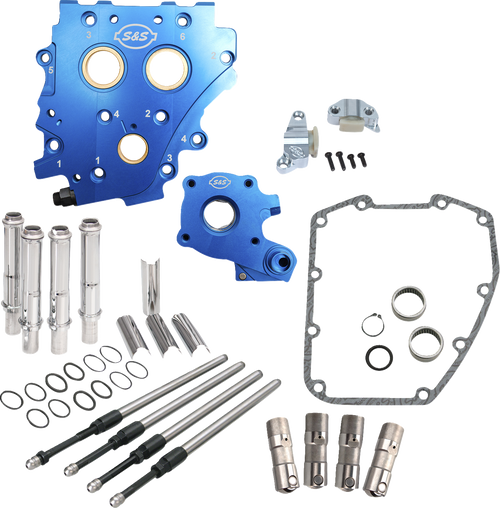 S&S CYCLE 310-1273 Cam Chest Kit without Cams for Chain Drive Twin Cam - Chain Drive Chrome Pushrods Twin Cam