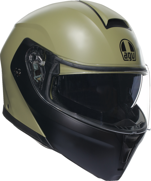AGV 2118296002010M Streetmodular Mono Helmet - Mono Matte Pastello Green/Black Medium