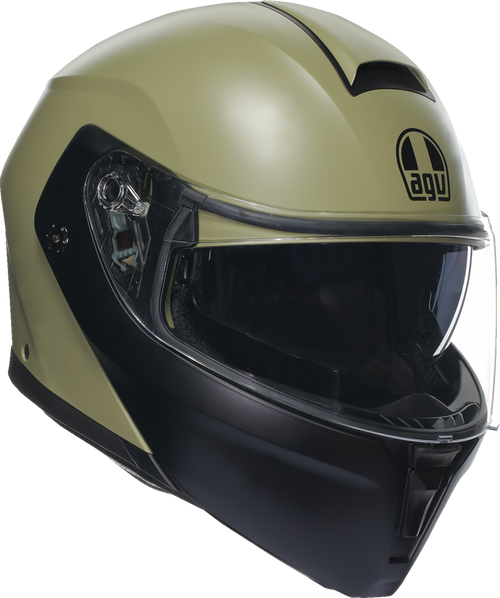 AGV 2118296002010L Streetmodular Mono Helmet - Mono Matte Pastello Green/Black Large