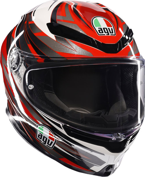 AGV 2118395002-023-XL K6 S Reeval Helmet - Reeval White/Red/Gray XL